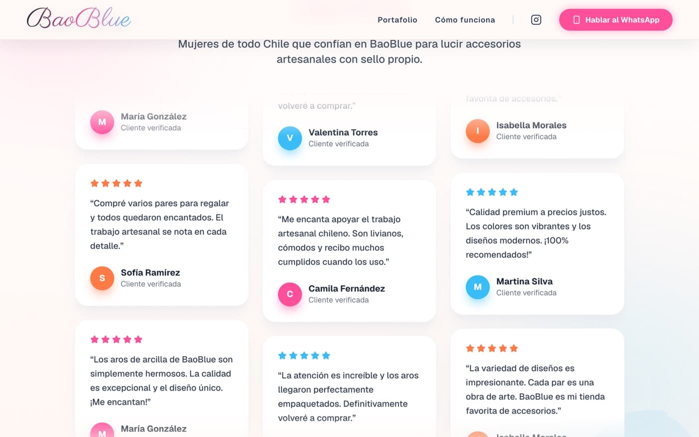 Testimonios de clientas